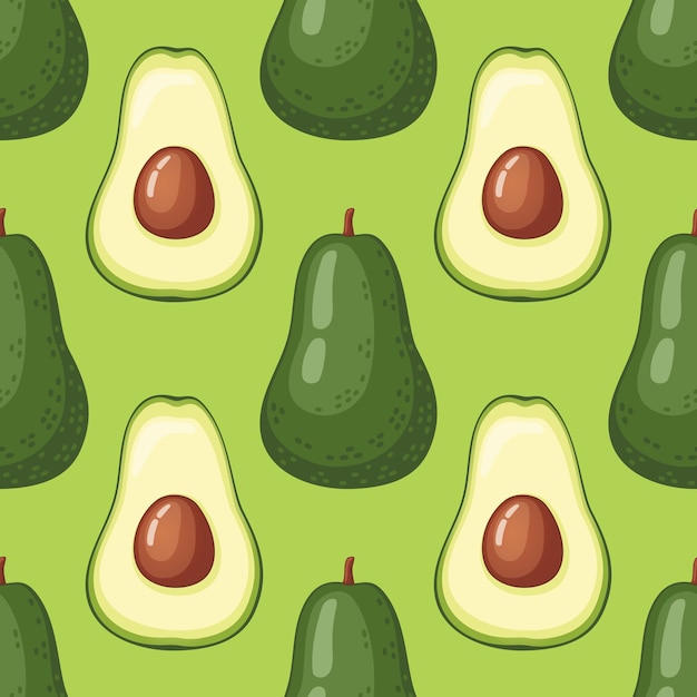 Avocado vector patroon