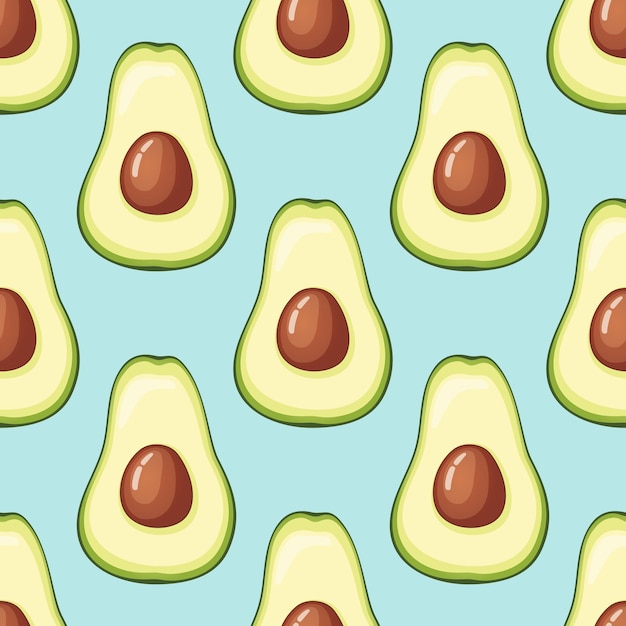 Avocado vector pattern