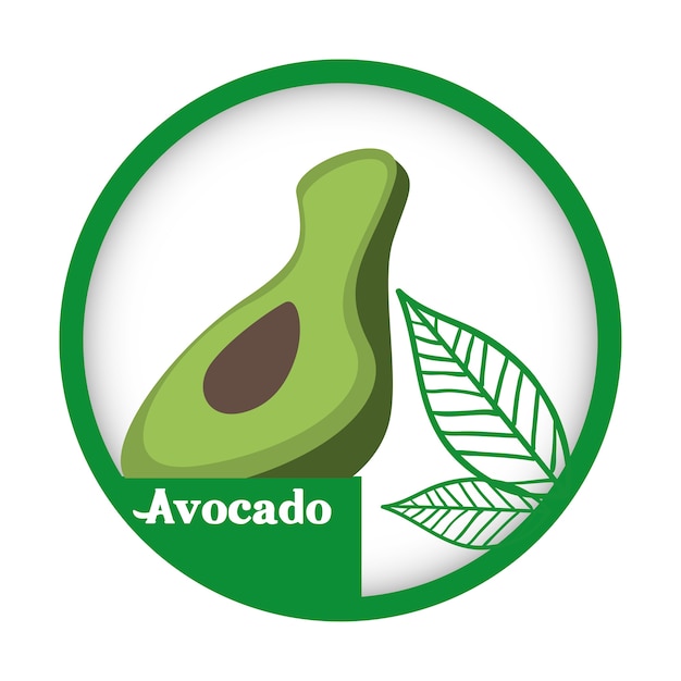 avocado vers gezond label