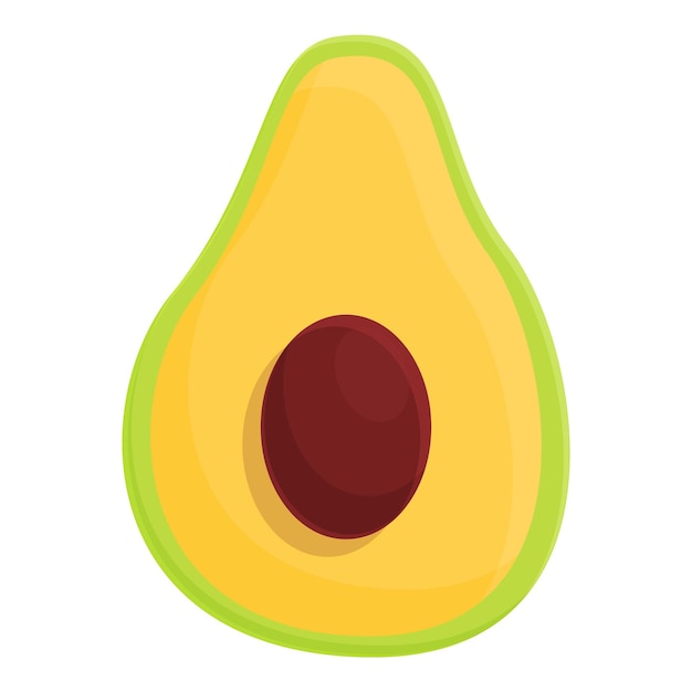 Avocado vitamine pictogram Cartoon van Avocado vitamine vector pictogram voor webdesign geïsoleerd op een witte achtergrond