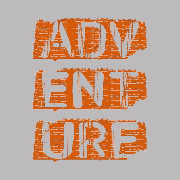 avontuur slogan typografie afbeelding voor print t-shirt ontwerp vectorillustratie