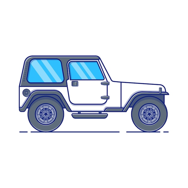 Avontuur suv voertuig vectorillustratie