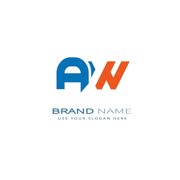 AW528 letter AW logo ontwerp