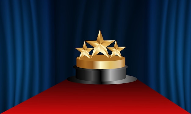 Award ceremony Award figurine vector