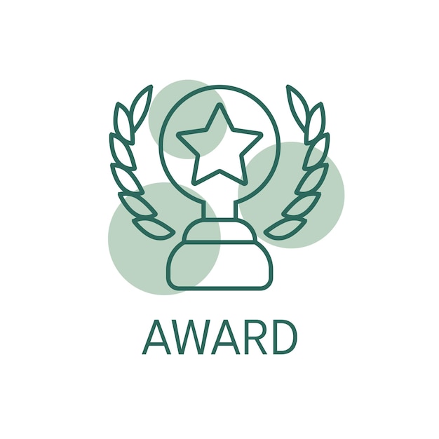 Award color icon Logo style