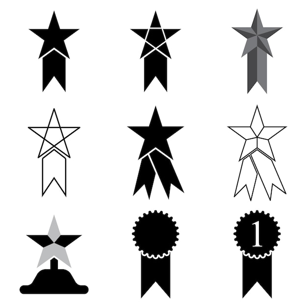 Award icon vector