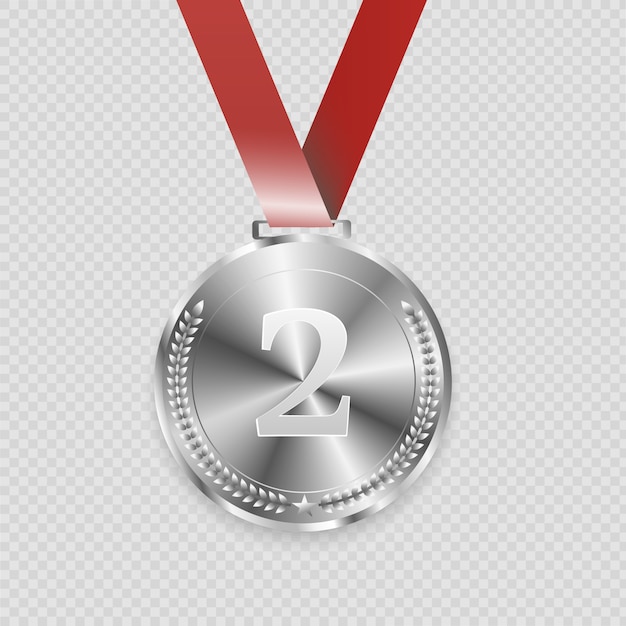 Vector award medals isolated on transparent background.  illustration of winner concept.