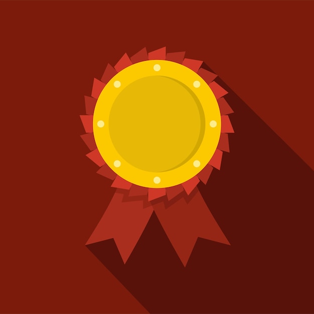 Award ribbon icon Flat illustration of award ribbon vector icon for any web design