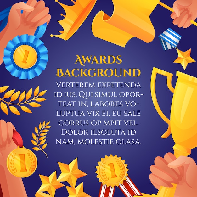 Awards background design