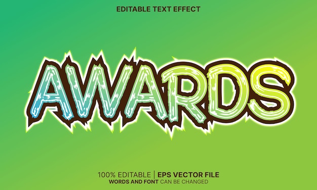 Awards text effect