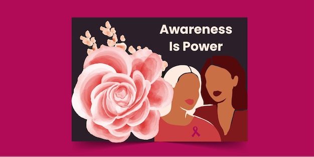 Awareness Is Power - Breast Cancer Card for African Women