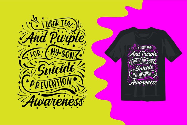 Awareness month suicide awareness t shirt design