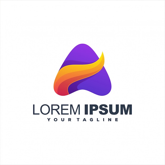 Awesome abstract gradient logo design