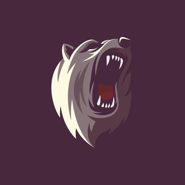 Vector awesome bear illustration design