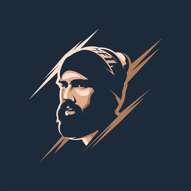 Awesome beard man avatar