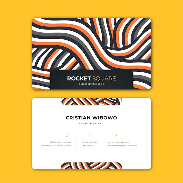 Vector awesome business card template