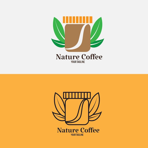 Impressionante logo aziendale caffetteria marchio branding, identità ed etichetta cafe