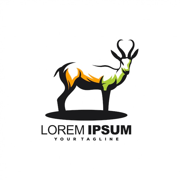 Awesome deer logo design