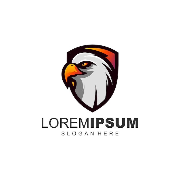 Вектор Удивительный шаблон дизайна логотипа орла