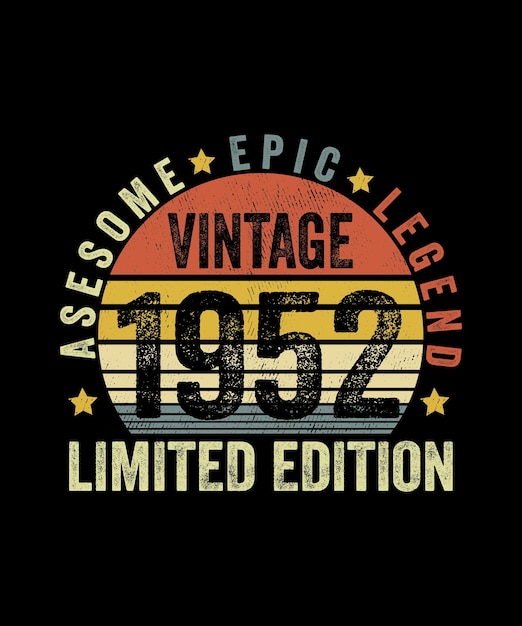 Awesome Epic Legend Vintage 1943 Limited Edition 80 jaar