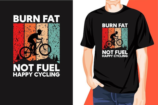 Awesome eye-catchy cycling t-shirt design