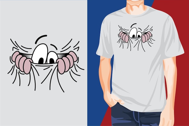 Awesome Eye-Catchy Modern T-shirt Graphics Vector Design