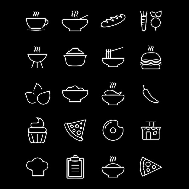 Awesome EyeCatchy Linear Icons Design