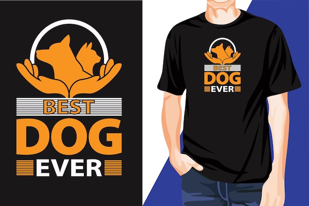 Awesome EyeCatchy Modern Dog Love Tshirt Print Design