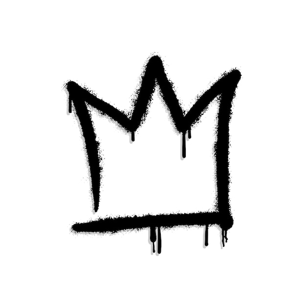 Awesome graffiti crown vector illustration