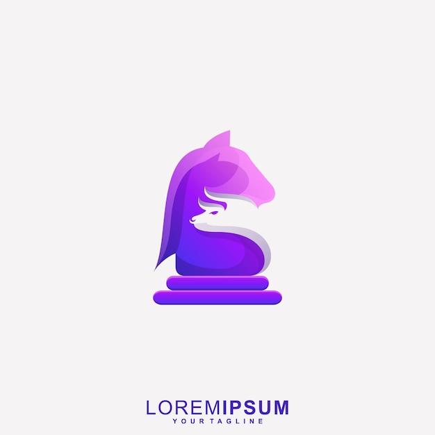 Awesome Horse Chess Bat   Logo
