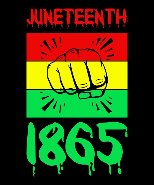 Awesome Juneteenth Black History Independence 1865 Day Punching Hand Fist TShirt