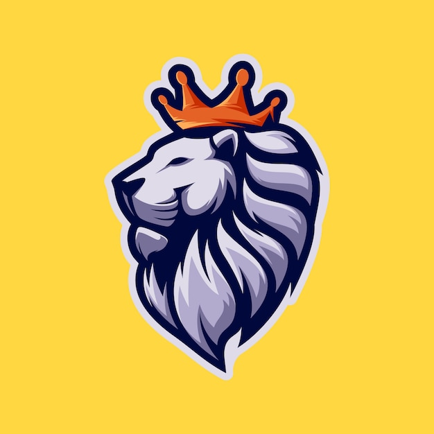 Awesome king lion mascot