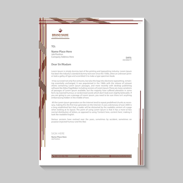 awesome letterhead design