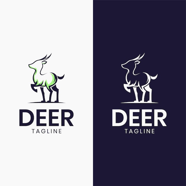 Awesome little deer logo template