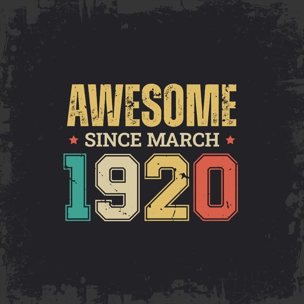 Awesome Since March 1920