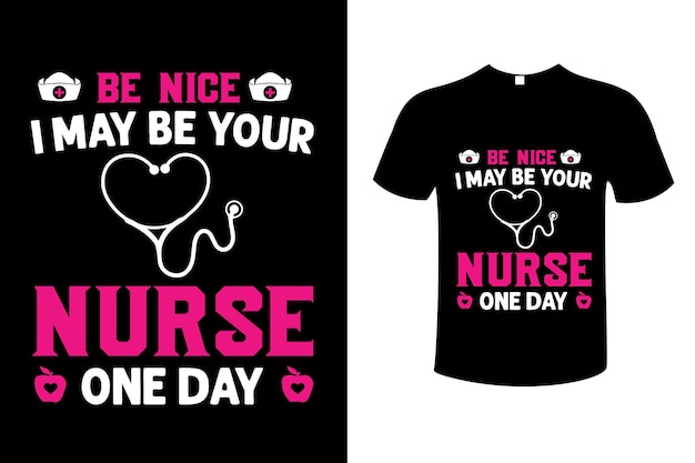 awesome nurse eye-catching typography t-shirt design