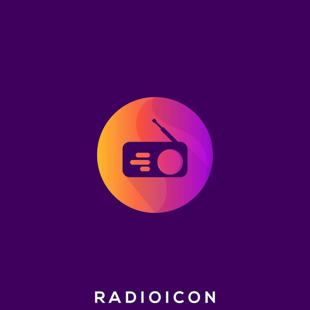 Vector awesome radio logo