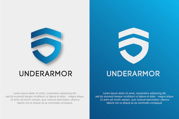 awesome shield armor security logo free vector