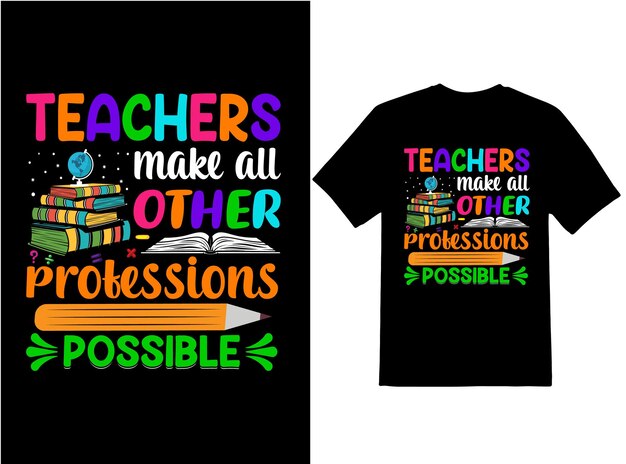 Vector awesome teacher tshirt design