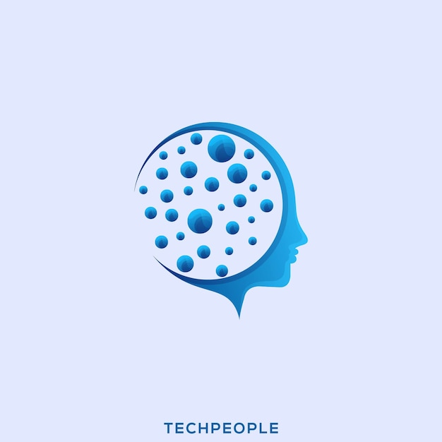 Премиум-логотип Awesome Tech People