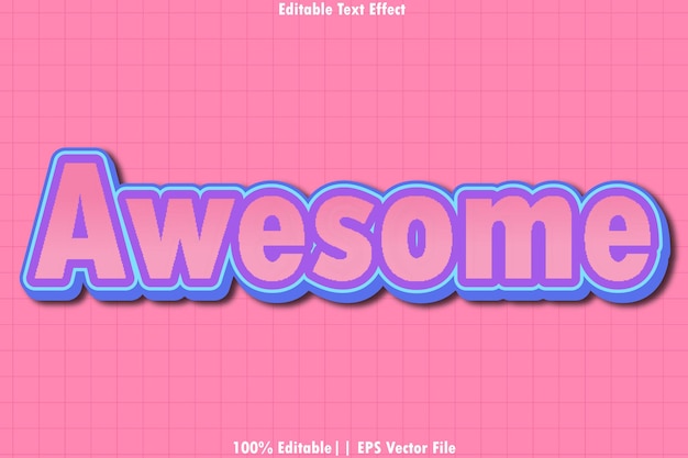 Awesome text effect emboss 3d style