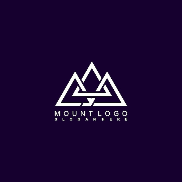 awesome three mount logo design