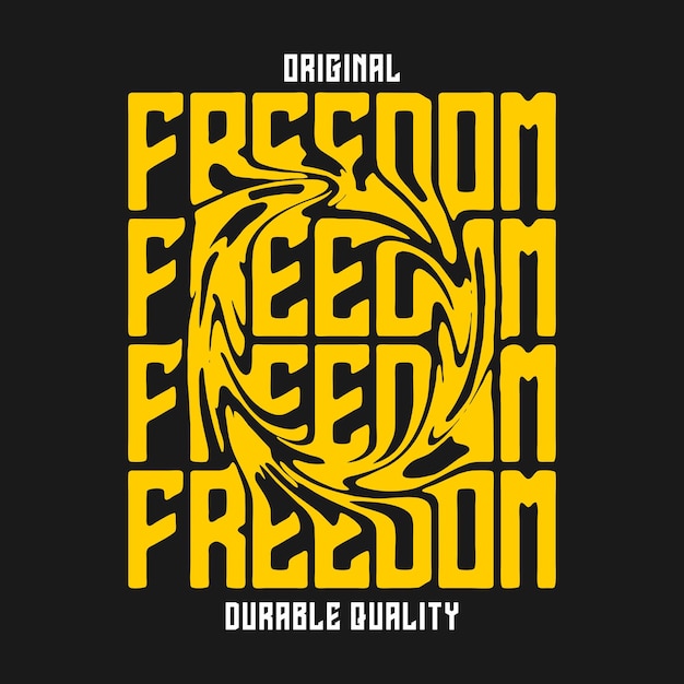 티셔츠 디자인을 위한 멋진 타이포그래피 자유
