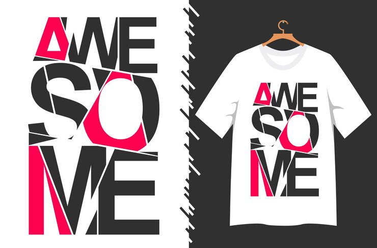 Vector awesome typography for t shirt design