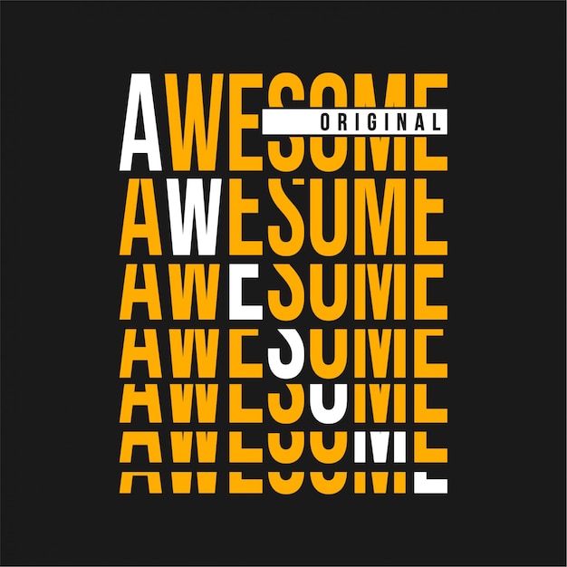 Awesome - typography