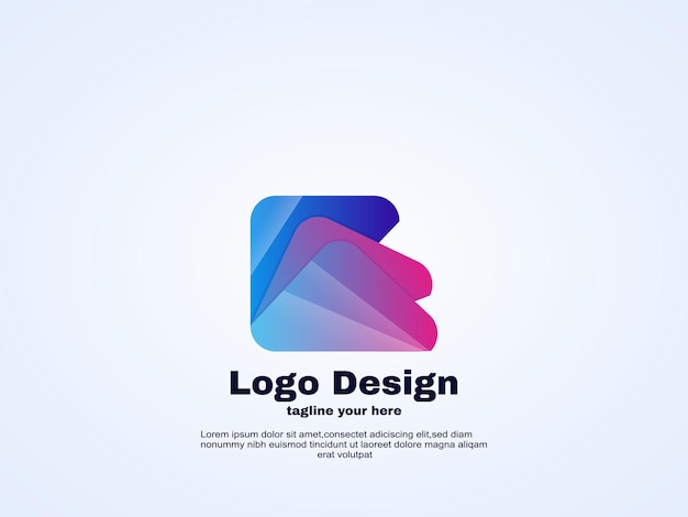 awesome wing logo icon material design illustrator