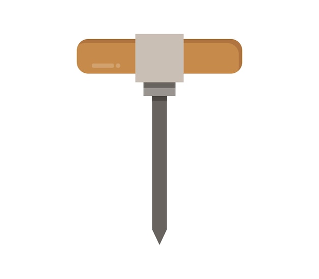 Vector awl on background