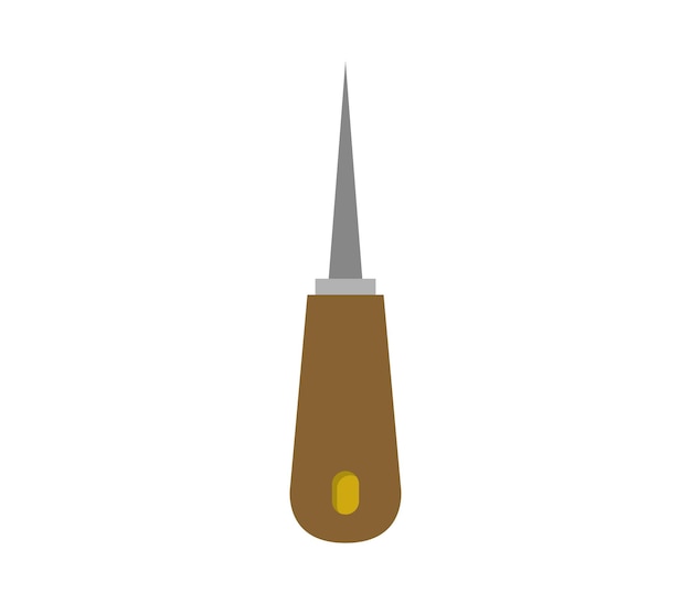 Vector awl on background