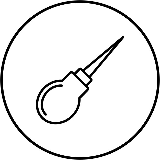 Awl vector icon can be used for shoemaker iconset