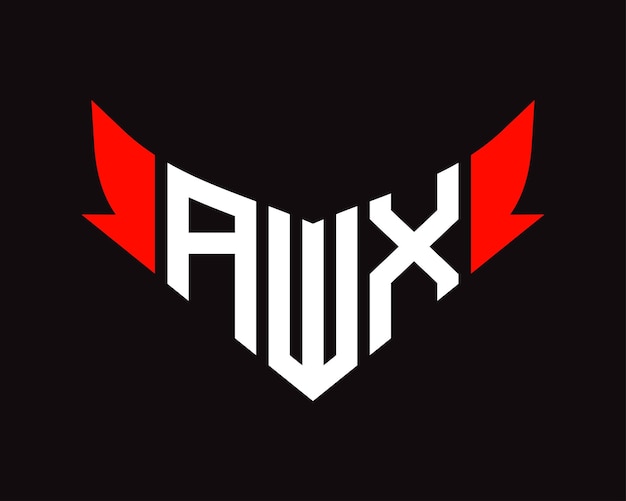 Awx letter logo design